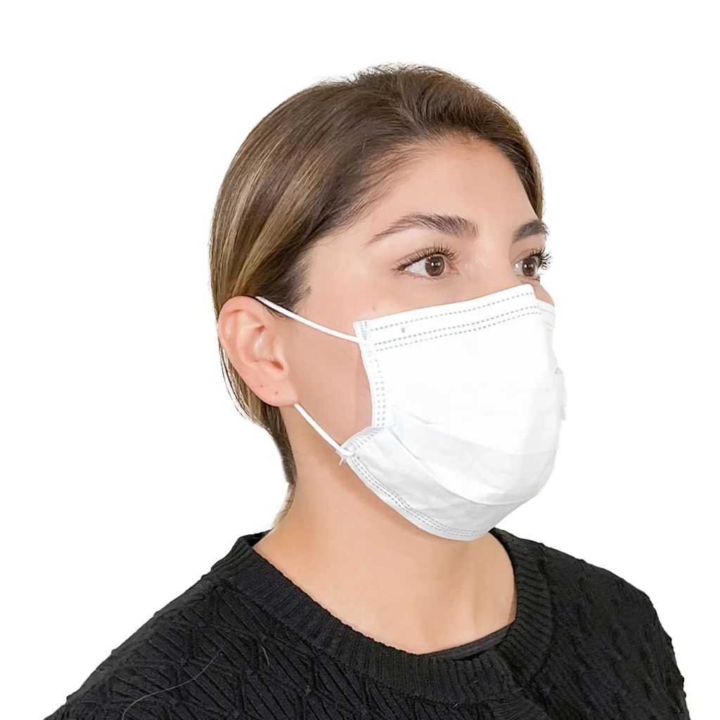Cubrebocas de Polipropileno Plisado Triple Termosellado